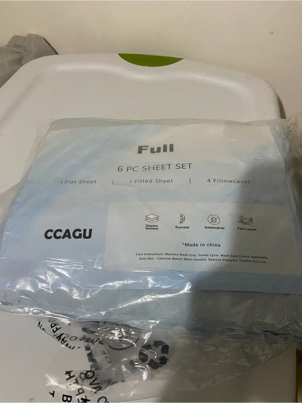CCAGU 6 Piece Turquoise Full Sheet Set, Microfiber